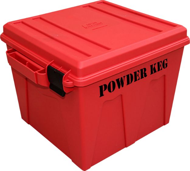 Picture of MTM Case-Gard PK12 Powder Keg Storage Container Red Polypropylene Plastic