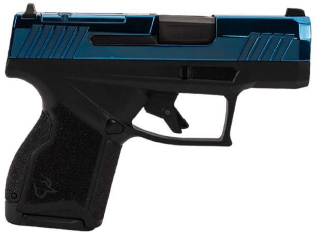 Picture of Taurus 1-GX4M93110B GX4  Micro-Compact Frame 9mm 10+1 3.38 Satin Black DLC Blue PVD Alloy Steel Slide Black