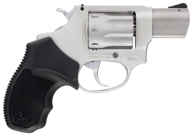 Picture of Taurus 2942029UL 942 Ultra-Lite 22 LR 8rd 2" Matte Stainless Finish Barrel, Matte Stainless Finish Cylinder, Stainless Anodized Finish Aluminum Frame & Finger Grooved Black Polymer Grip