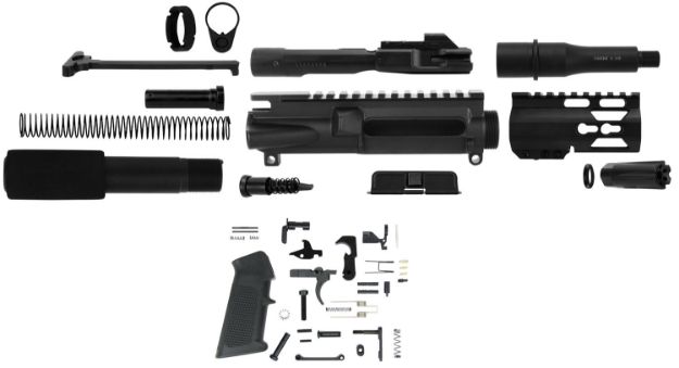 Picture of TacFire SSPK9MMLPK4K AR Build Kit KeyMod 9mm Luger Black Steel