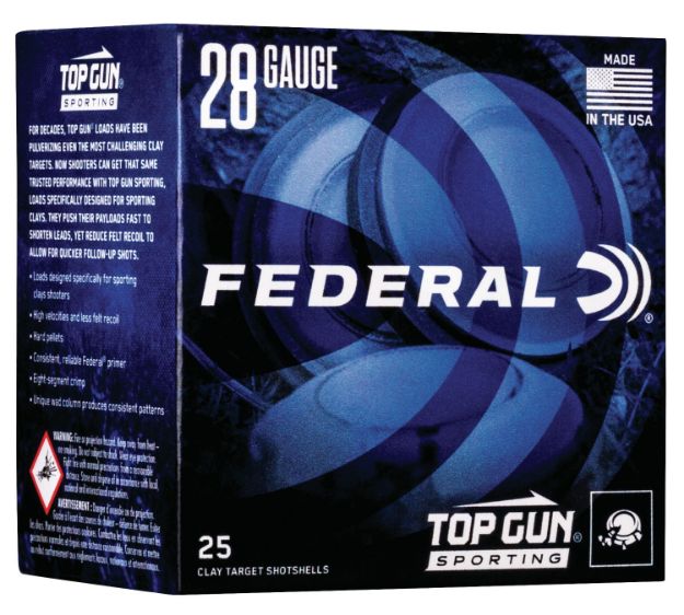 Picture of Federal TGS28218 Top Gun  28Gauge 2.75" 3/4oz 8Shot 25 Per Box/10 Case