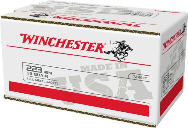 Picture of Winchester Ammo W223200 USA  223Rem 55gr Full Metal Jacket 200 Per Bx/4 Case *Value Pack