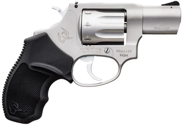 Picture of Taurus 2942M029 942  22 WMR 8rd 2" Barrel, Overall Matte Finish Stainless Steel & Finger Grooved Black Polymer Grip