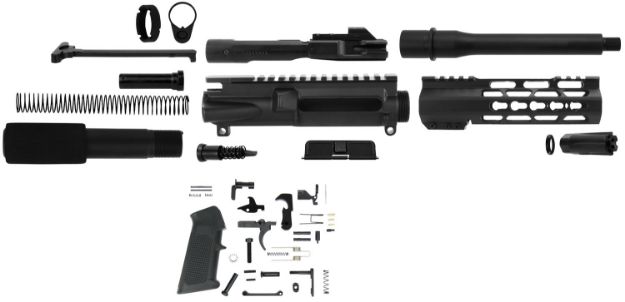 Picture of TacFire SSPK9MMLPK7K AR Build Kit KeyMod 9mm Luger Black Steel