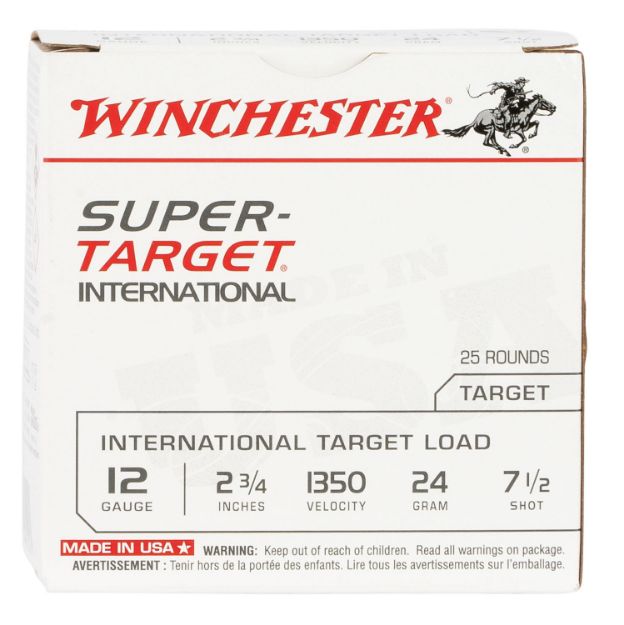 Picture of Winchester Ammo TRGT213507 Super-Target Light Target 12Gauge 2.75" 7/8oz 7.5Shot 25 Per Box/10 Case