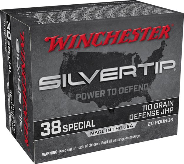 Picture of Winchester Ammo W38ST Silvertip  38Special 110gr Silvertip Jacket Hollow Point 20 Per Box/10 Case