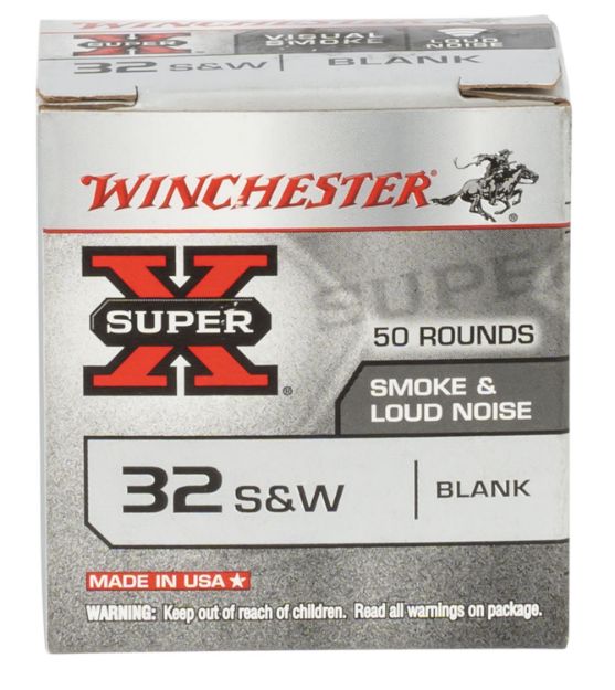 Picture of Winchester Ammo 32BL2PW Super X Blank 32S&W 50 Per Box/100 Case