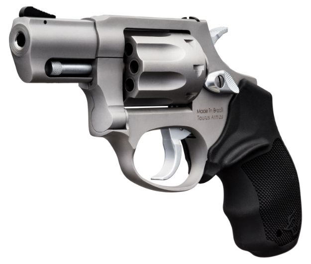 Picture of Taurus 2942M029UL 942 Ultra-Lite 22 WMR 8rd 2" Matte Stainless Finish Barrel, Matte Stainless Finish Cylinder, Stainless Anodized Finish Aluminum Frame & Finger Grooved Black Polymer Grip