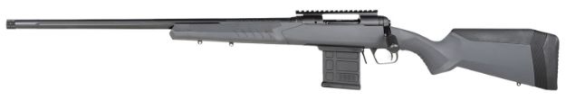 Picture of Savage Arms 57457 110 Tactical 6.5 Creedmoor 10+1 24", Matte Black Metal, Gray Fixed AccuStock with AccuFit, Left Hand