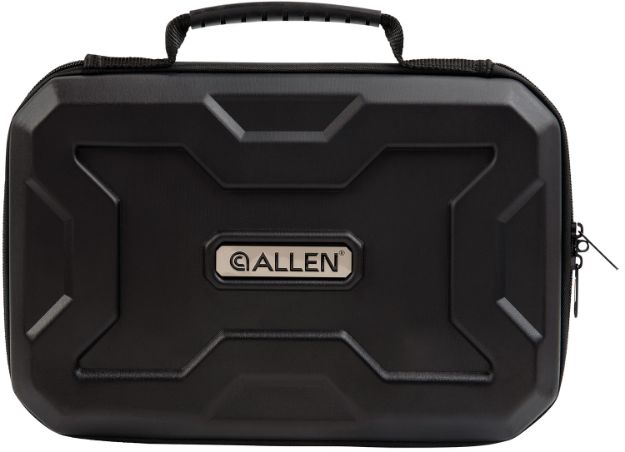 Picture of Allen 8212 EXO  Handgun Case Black Polymer, Egg Crate Foam, Lockable Zipper & Molded Rubber Handle 12" L