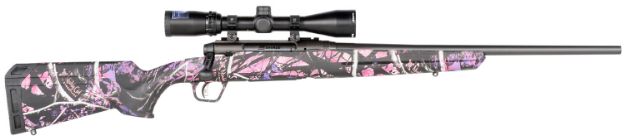 Picture of Savage Arms 57478 Axis II XP Compact Compact 6.5 Creedmoor 4+1 20" Matte Black Button-Rifled Barrel, Drilled & Tapped Carbon Steel Receiver, Muddy Girl Fixed Synthetic Stock, Bushnell Banner 3-9x40mm