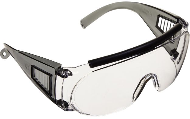 Picture of Allen 2169 Fit Over Shooting Glasses Adult Clear Lens Gray Frame