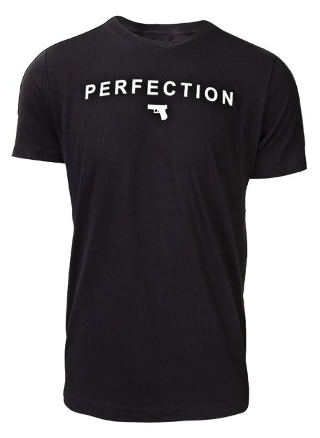 Picture of Glock AA75124 Perfection Pistol  Black Cotton Short Sleeve Small