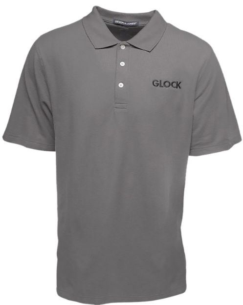 Picture of Glock AP95879 Classic Polo  Gray Cotton Short Sleeve 3XL