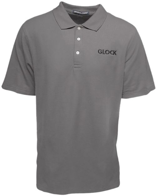 Picture of Glock AP95878 Classic Polo  Gray Cotton Short Sleeve 2XL