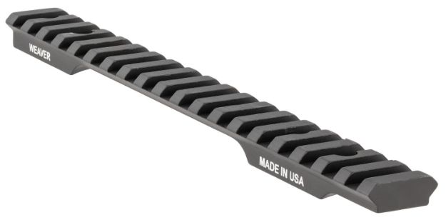 Picture of Weaver Mounts 99465 Multi-Slot Base  Extended Black Aluminum Fits Savage 110 Long Action 0 MOA