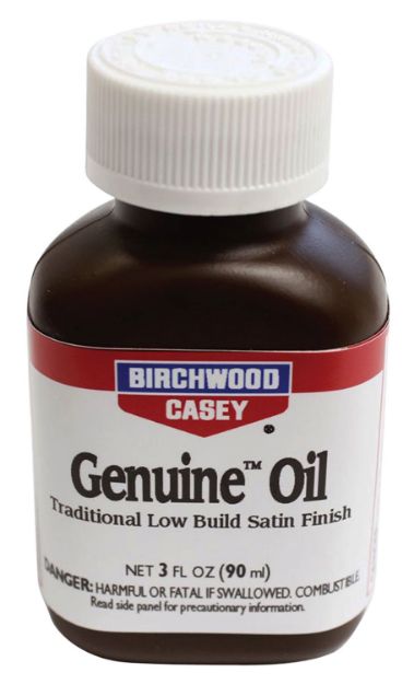 Picture of Birchwood Casey 23225 Genuine Oil Gun Stock Finish Satin 3 oz. Bottle