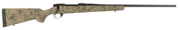 Picture of Howa HHS63702 M1500 HS Precision 7mm Rem Mag 3+1 24" Barrel, Black Metal Finish & Tan Black Webbed Fixed HS Precision Stock