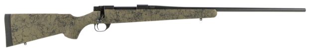 Picture of Howa HHS63703 M1500 HS Precision 7mm Rem Mag 3+1 24" Barrel, Black Metal Finish, Green Black Webbed Fixed HS Precision Stock