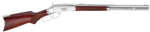 Picture of Taylors & Company 550247 1873  357 Mag Caliber with 10+1 Capacity, 20" Barrel, Silver Metal Finish & Walnut Fixed Pistol Grip Stock Right Hand (Full Size)