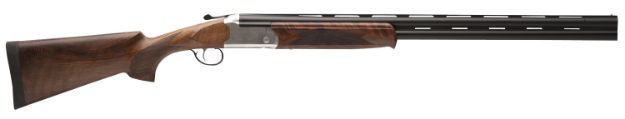 Picture of Stevens 22179 555 E 16 Gauge 3" 28" Over/Under Vent Rib Barrel, Silver Engraved Receiver, Oiled Turkish Walnut, Includes Five Chokes, Ambidextrous Hand