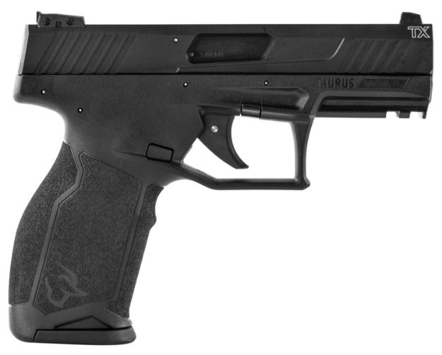 Picture of Taurus 1TX22241 TX22  22 LR 16+1 4.10" Matte Black Steel Threaded Barrel, Black Hard Coat Anodized Serrated Slide, Black Polymer Frame w/Picatinny Rail, Black Ergonomic Polymer Grips