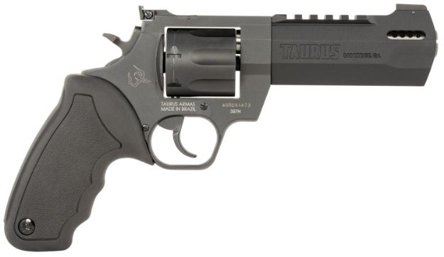 Picture of Taurus 2357051RH Raging Hunter  357 Mag 7rd 5.12" Matte Black Oxide Steel Black Rubber with Integrated Red Cushion Insert Grip