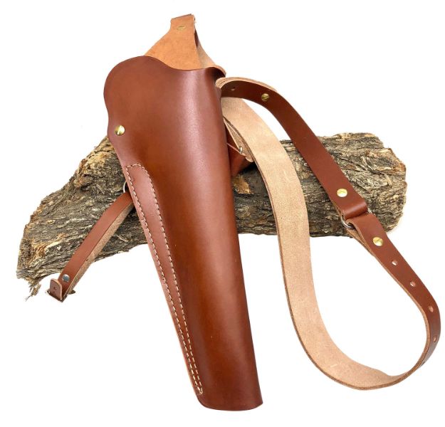 Picture of Hunter Company 1160 Hunter  OWB Chestnut Tan Leather Shoulder Fits S&W 500 8.37" Barrel