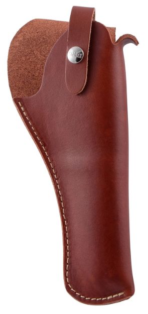 Picture of Hunter Company 24004 Crossdraw  OWB Size 04 Chestnut Tan Leather Belt Slide Fits Med/Lg DA Revolver Fits 6" Barrel Right Hand