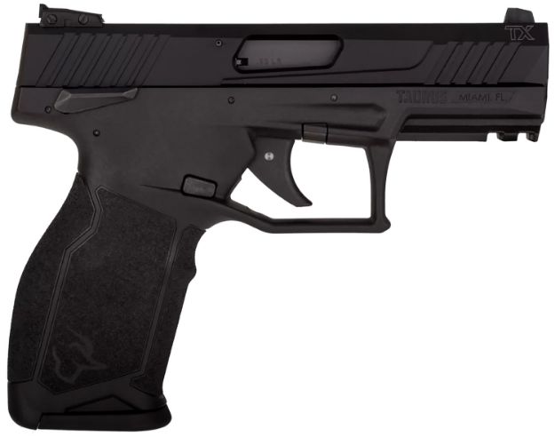 Picture of Taurus 1TX2234110 TX22  Full Size 22 LR 10+1, 4.16" Matte Black Steel Barrel, Black Hard Coat Anodized Serrated Slide, Black Polymer Frame w/Picatinny Rail