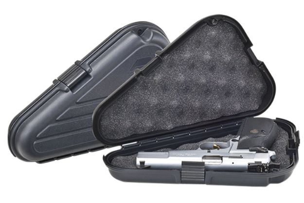 Picture of Plano 142300 Protector Pistol Case Large Black Polymer Holds Handgun