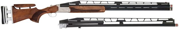 Picture of TriStar 35418 TT-15A Combo Trap 12 Gauge Break Open 3" 1rd/2rd 32/34" Blued Vent Rib Chrome-Lined Barrel, Silver Receiver, Walnut Wood Fixed w/Adj Comb Stock, Right Hand