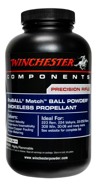 Picture of Winchester Powder STABALLMATCH1 Staball Match Rifle Powder 1LB