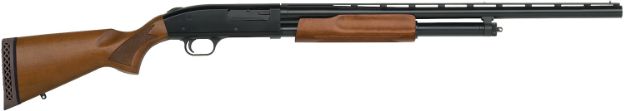 Picture of Mossberg 52132 500 Bantam Youth 12 Gauge Pump 3" 5+1 24" Blued Vent Rib Barrel, Blued Steel Receiver, Hardwood Wood Stock, Accu-Set Chokes, Right Hand