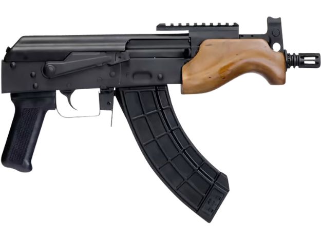 Picture of Century Arms HG5479N Draco Micro (US Made) 7.62x39mm 30+1 6.25" Threaded Barrel, Black Stamped Receiver, Premium Handguard, Black Polymer Grip, Enhanced Trigger Group, Includes 1 US Palm 30rd Magazine