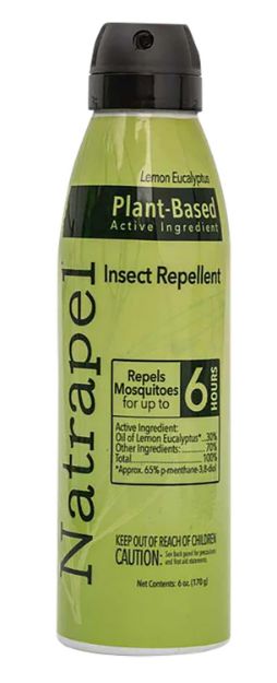 Picture of Natrapel 00066865 Lemon Eucalyptus  6 oz Aerosol Repels Ticks Effective Up to 6 hrs