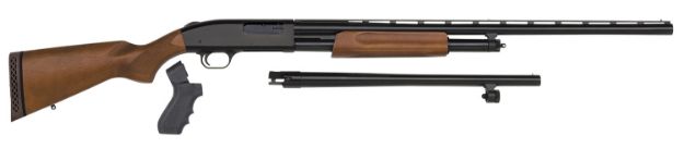 Picture of Mossberg 54169 500 Field/Security 12 Gauge 5+1 3" 28" Vent Rib/18.5" Security Barrels, Blued Metal Finish, Dual Extractors, Wood Pistol Grip Stock, Includes Accu-Set Chokes