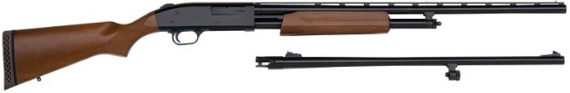 Picture of Mossberg 54282 500 Field/Deer 20 Gauge 5+1, 3" 26" Vent Rib/24" Blued Slugster Barrels, Blued Metal Finish Receiver, Dual Extractors, Wood Stock