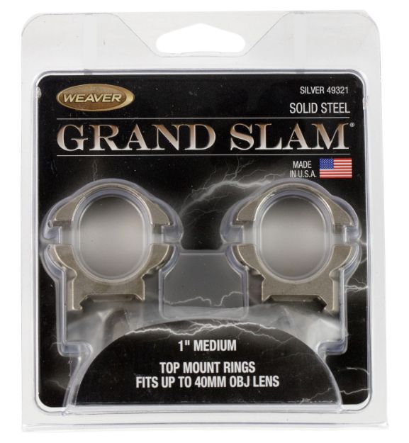 Picture of Weaver Mounts 49321 Grand Slam  Silver 1" Medium