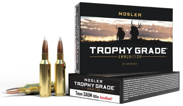 Picture of Nosler 60045 Trophy Grade  7mmRemSA UltraMag 160gr Nosler Spitzer Partition 20 Per Box/10 Case