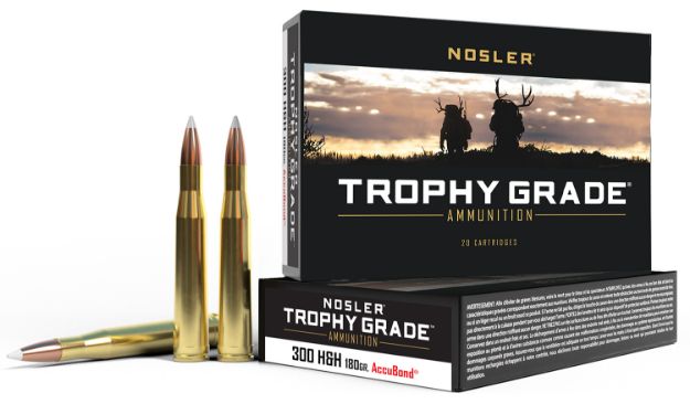 Picture of Nosler 60060 Trophy Grade  300H&HMag 180gr Nosler AccuBond 20 Per Box/10 Case