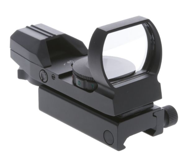 Picture of TruGlo TG-8360B Open Dot Sight  Black Anodized 1x 34mm 5 MOA Dual Illuminated (Green/Red) Multi Reticle