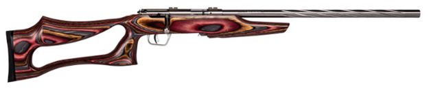 Picture of Savage Arms 25740 Mark II BSEV 22 LR Caliber with 5+1 Capacity, 21" Barrel, Satin Stainless Metal Finish & Fixed Thumbhole Multi Laminate Stock Right Hand (Full Size)