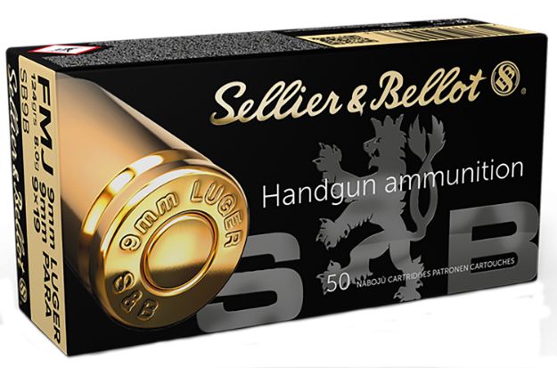 Picture of Sellier & Bellot SB9B Handgun  9mmLuger 124gr Full Metal Jacket 50 Per Box/20 Case