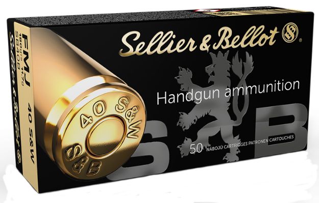 Picture of Sellier & Bellot SB40B Handgun  40S&W 180gr Full Metal Jacket 50 Per Box/20 Case