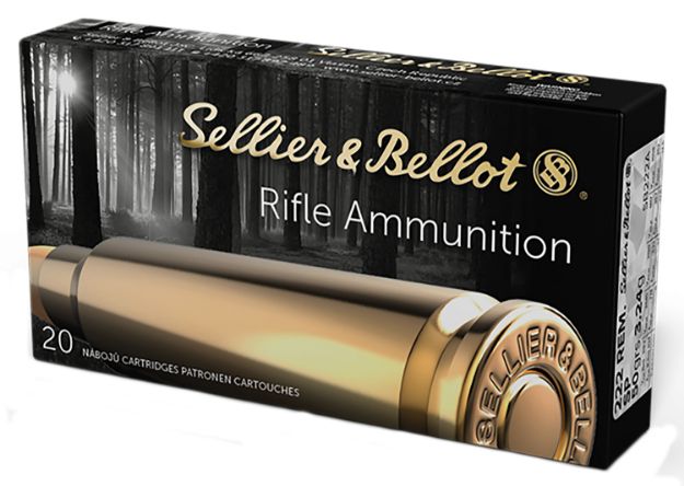 Picture of Sellier & Bellot SB222A Rifle  222Rem 50gr Soft Point 20 Per Box/60 Case