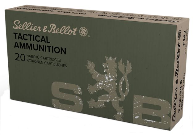 Picture of Sellier & Bellot SB76254RA Rifle  7.62x54mmR 180gr Full Metal Jacket 20 Per Box/20 Case