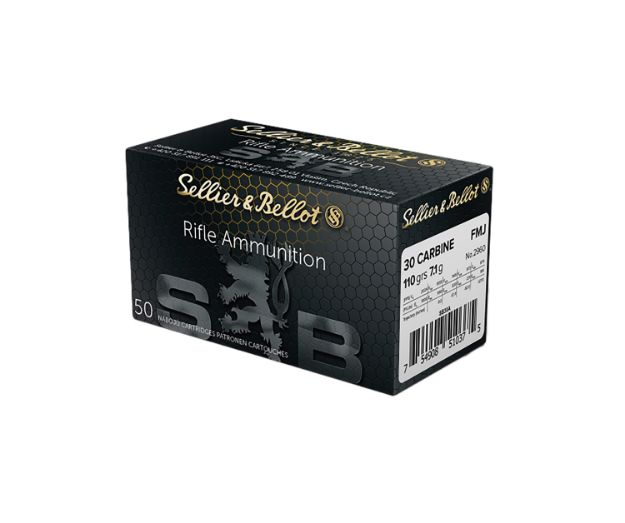 Picture of Sellier & Bellot SB30A Rifle  30Carbine 110gr Full Metal Jacket 50 Per Box/20 Case