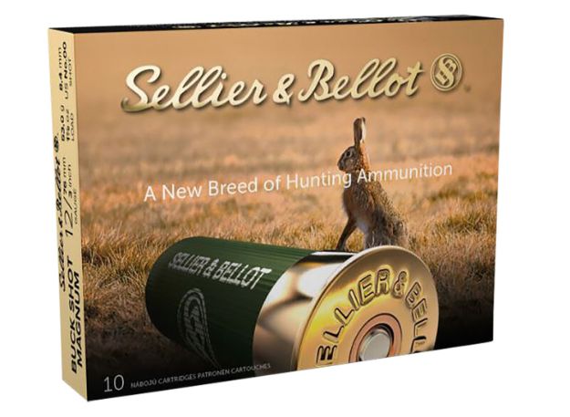 Picture of Sellier & Bellot SB12BSA Hunting Magnum 12Gauge 3" 15Pellets 1 7/8oz 00Buck Shot 10 Per Box/25 Case