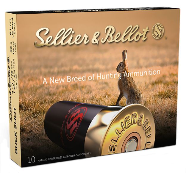 Picture of Sellier & Bellot SB12BSD Hunting  12Gauge 2.75" 27Pellets 1 1/4oz 4Buck Shot 10 Box/25 Case